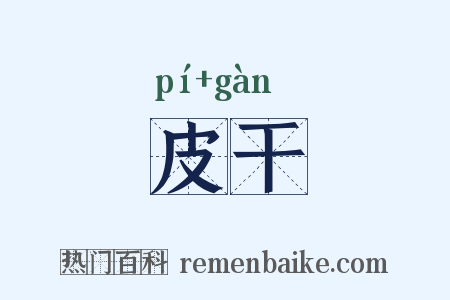 皮干是什么意思的图片